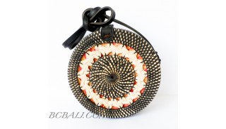 Wholesale Ethnic Balinese Summer Rattan Sling Bag 